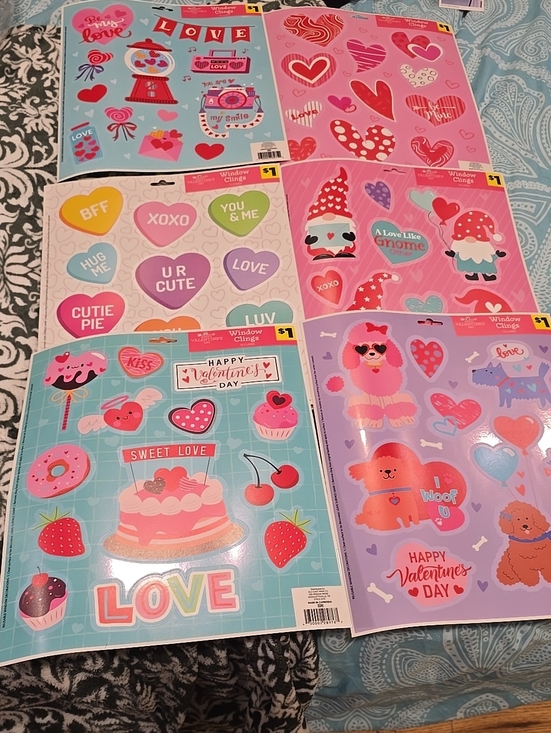 Other - ❤️10/$10 Valentine's Window Clings Pack - Pink & Red Hearts Crafts
